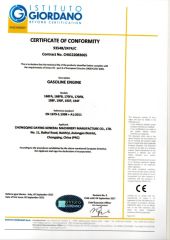 CE2474 certificate of Chongqing Daying General Machinery Manufacture Co., Ltd. – certificate photo, supplier certificates section