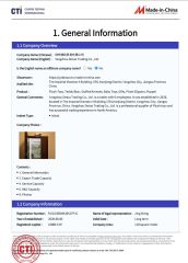 Certificate certificate from Yangzhou Detuo Trading Co., Ltd.