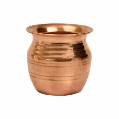Capacity: 500 ml Copper Mini Lota Size Medium Design Plain Capacity 500 ml Material Copper Shape Cylindrical Usage/Application - Image 1