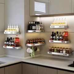Kitchen Ladder Spice Rack Storage Holders Racks Kitchen Organizer Rack - Image 1