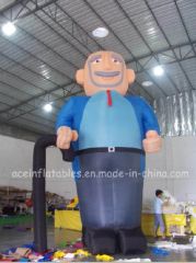 Outdoor Giant Advertising Abraham Inflatable Cartoon Height >5m Standard EN71 Trademark ACE Size 6 M Tall Material Nylon - Image 1