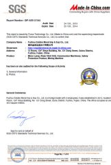 SGS Certificate for Made-in-China certificate from Fuzhou Golden Moral Imp & Exp Co., Ltd.
