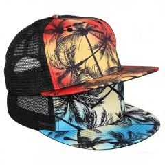Custom High-Quality 6 Panel Mesh Snapback Trucker Hat for Men - Image 1