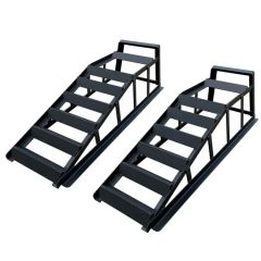 Heavy Duty Hydraulic Steel Car Lift Service Ramps - Image 6