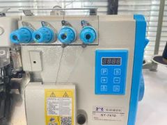 Overlock Motor Auto Sewing Machine 4Th Thread Double Needles Thin Material 1Y - Image 2