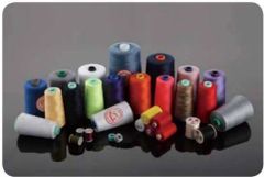 Durable Spun Polyester Sewing Thread for Garment Making Pattern Dyed Origin China Trademark A&E DunHuang Material 100% - Image 1