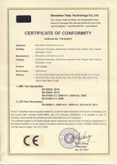 CE for LED screen certificate from Shenzhen LEDventure Co., Ltd.