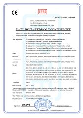 ROSH certificate of ZHEJIANG SMICO ELECTRIC POWER EQUIPMENT CO., LTD. – certificate photo, supplier certificates section