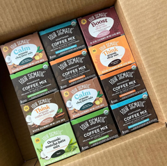 PREMIUM INSTANT COFFEE BLENDS FOUR SIGMATIC COFFEE MIX & COFFEE LATE 60g BOX SALE – product photo 4, product detail gallery