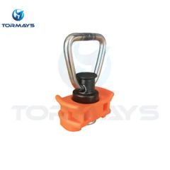 Single Stud L Track Fitting D Ring with Plastic Base - Image 6
