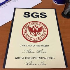 SGS certificate from Cta