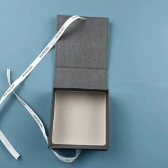 Ring Earring Necklace Jewelry Gift Storage Packaging Paper Box with Satin Ribbon - Image 6