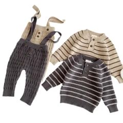 Custom Logo Baby Boy Cotton Bowtie Romper 100% Cotton Round Neck Long Sleeve 2-18Y Solid Color Unisex MOQ100 15D - Dongguan Ardi Apparel Co., Ltd.