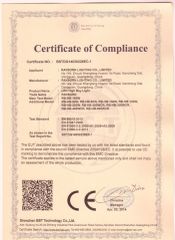 LED High Bay- EMC certificate from Rayborn Lighting Industry Co., Ltd.