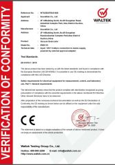 Vacuum Desiccator CE certificate from Soundlink Co., Ltd.