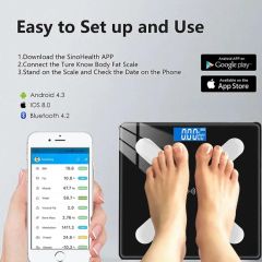 Factory Cheap Digital Body Scale Bathroom Scale 180kg with Bluetooth APP - Image 6