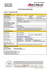 SGS certificate of Hangzhou Happyfull Import & Export Co., Ltd. – certificate photo, supplier certificates section