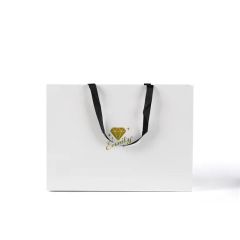 Gold Foil Stamping Custom Printed Craft Paper Gift Bag - Image 3