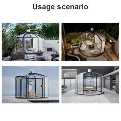High Strength Aluminum Outdoor Prefabricated Restaurant Aluminum Alloy Frame and PC Board Roof Restaurant - Image 5