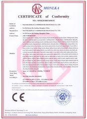 CE Certificate of Air compressor certificate from Wan Beardsley Compressor Machinery (Shanghai) Co., Ltd.