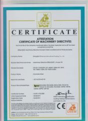 Concrete mixer certificate of Shanghai Super-Above Industry Holdings Co., Ltd. – certificate photo, supplier certificates section