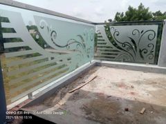 Silver S.s Balcony Front Railing, For Home Brand ak Design Bar Color Silver Height 3 Feet Usage/Application Home Country of Origin Made in - Image 1