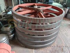 Solid High Quality Paper Machinery Steel Plated Cast Iron Dryer Cylinder Gear - Image 4