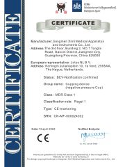 CE certificate from Qinghe Chunol Medical Device Co., Ltd.
