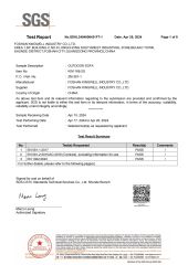 EN581-1:2017 certificate from Foshan Kingwell Industry Co., Ltd.