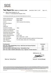 SGS Testing Report certificate from Milleen Garden (Qingdao) Co., Ltd