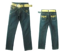 Girls Jeans F-8048 6-16Y Spec MOQ1000 LCTT Model NO. F-8048 Payment Terms: L/C, T/T Min. Order: 1,000 Pieces Specification generally 6-16 year-old - Image 1