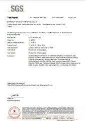 ROHS of foam certificate from Dongguan Dihui Foam Sponge Co., Ltd.
