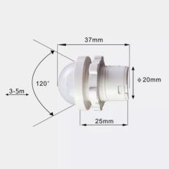 SLS PIR Infrared Motion Sensor with Light Level Sensing Capability - Image 6