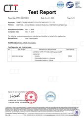 FDA Certificate of CPP Film certificate from Chintec (Xiamen) Plastic Film Technology Co., Ltd.