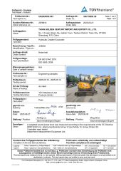 TUV JH8035 certificate from Taian Jiahe Engineering Machinery Co., Ltd.