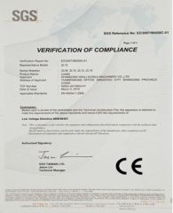 SGS certificate from Qingzhou Welift Machinery Co., Ltd.