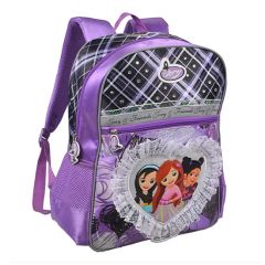 Stylish Backpack School Bags with Allover Flower Silk Screen - Image 3
