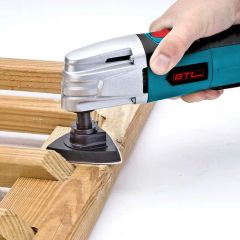 Power Tools Kit 300W Variable Speed Oscillating Multi-Tool Origin China Model NO. MFT009 Input Power 300W Trademark GTL; - Image 6