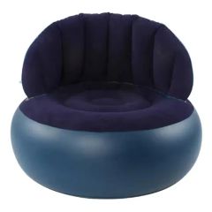 New Outdoor Single Inflatable Relax Air Sofa Chair Design with Foot-Rest - Image 4
