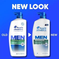 Wholesale Head and Shoulders Dandruff Mens Shampoo, Refreshing Menthol, 28.2 fl oz - Image 2