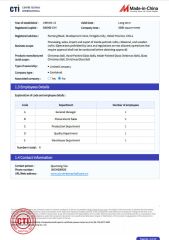 Our certificates certificate from Hengshui Yilinyuan Arts & Crafts Co., Ltd