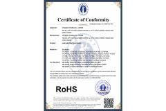 Certificate certificate from Voraglow Trading Co., Ltd