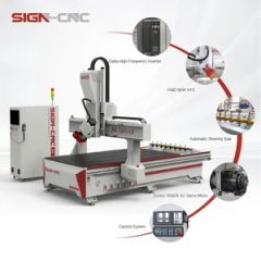 Double Spiral Machining Engraving Machine 4 Axis CNC Router Suitable for Furniture MDF Board and Other Industries - Image 1