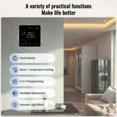 Programmable LCD Display Touchscreen Underfloor Heating Temperature Controller - Image 4