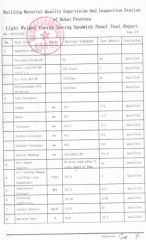 150mm Thickness Sandwich Panel Test Report certificate of Xiamen Zhongjingtai Building Materials Co., Ltd. – certificate photo, supplier certificates section