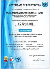 ISO 13485 certificate from Beijing DALI Beauty Technology CO., Ltd.