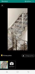 Silver Stainless Steel Railings Grade 304, Mounting Type: Wall - Adil