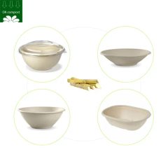Good Price Custom Service Natural Pulp Sugarcane Bagasse Poke Bowls - Image 5