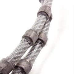 Diameter 11mm Spring Rubber Diamond Wire Saw for Concrete MOQ 10m Origin China Diameter 11mm Spec 37 Beads/M Model NO. - Image 3