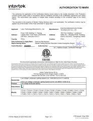 ETL for Non-Bulb Fixture certificate of Lutou Technology (Shenzhen) Co., Ltd. – certificate photo, supplier certificates section